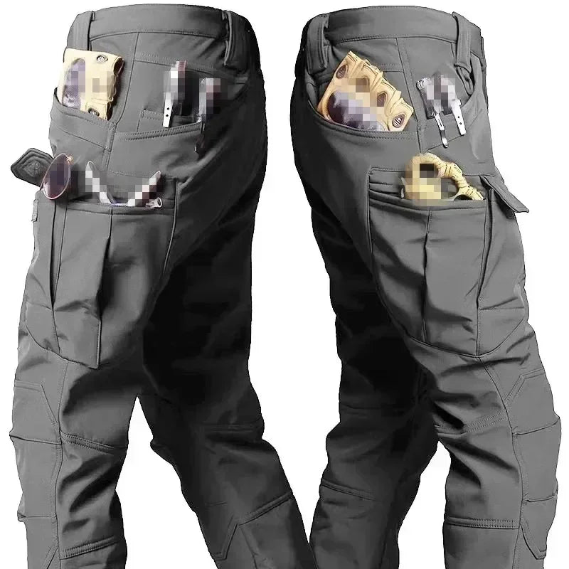 Pantalon tactique imperméable et chaud hiver coque souple spécial tactique