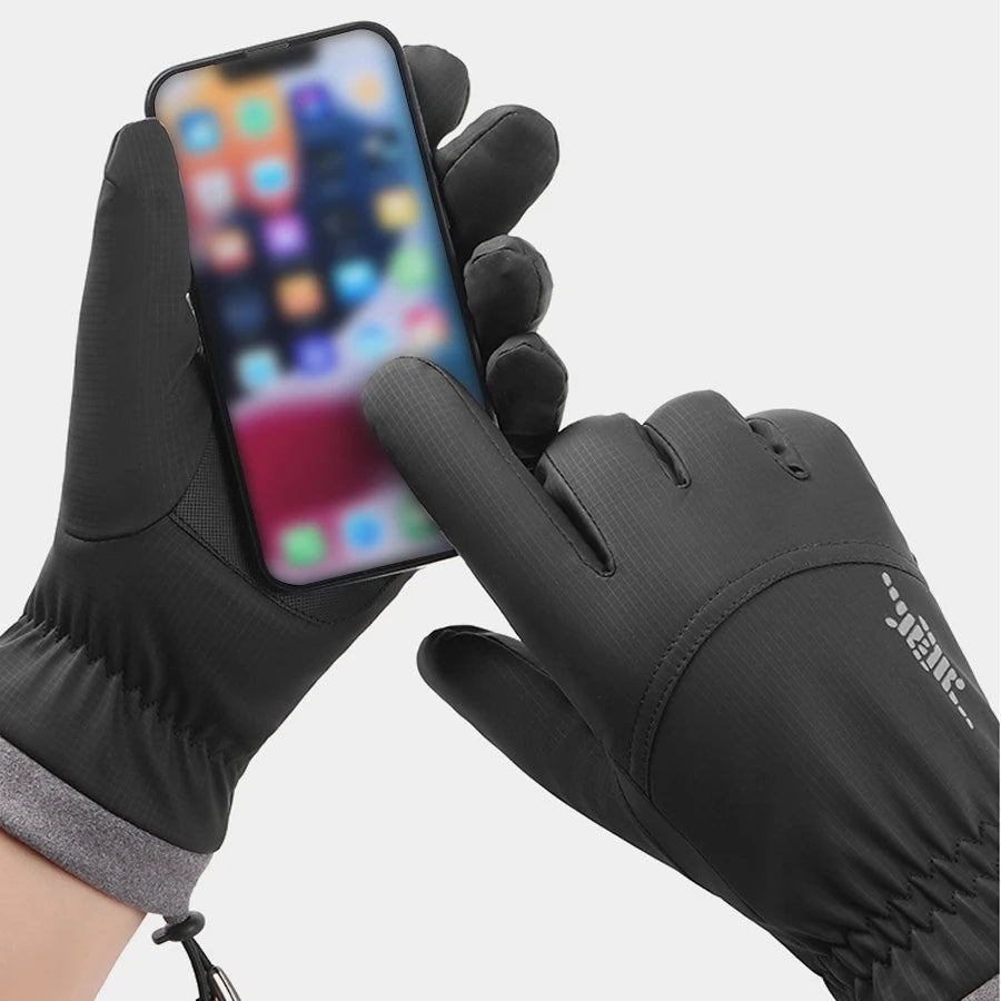 Gants d'hiver, coupe-vent, imperméables, en peluche, gants épais et chauds, équitation sportive, moto, écran tactile.