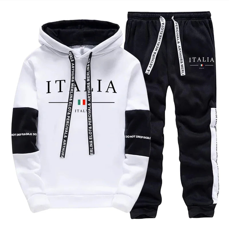 Automne hiver survêtement à capuche décontracté simple sweats et quotidien pantalon de survêtement confort en plein air Jogging haute qualité