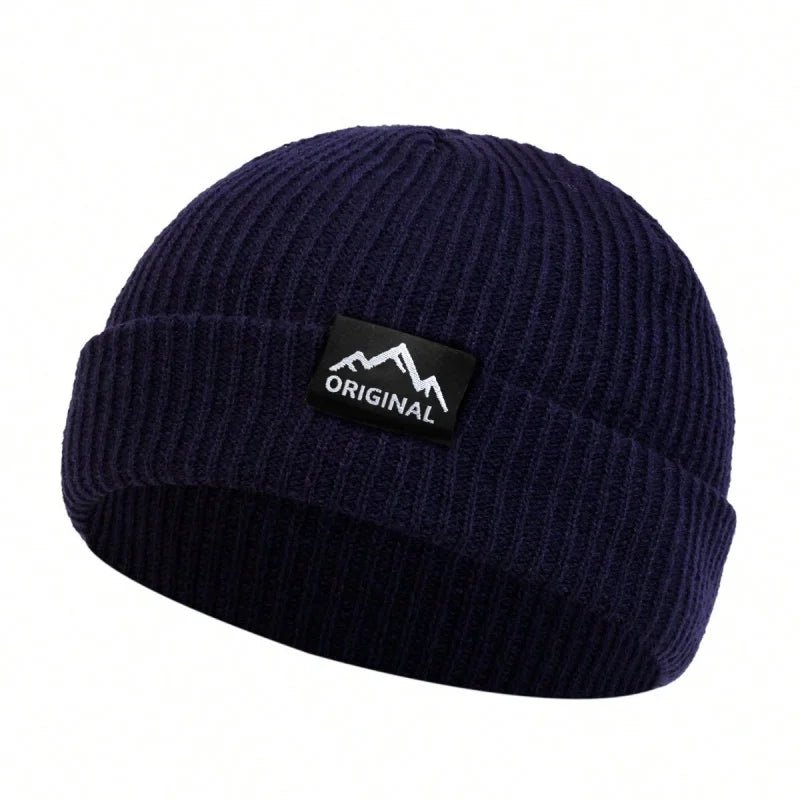 Bonnets unisexe avec étiquette de plusieurs sortes, chapeau chaud d'hiver, bonnet pour femmes et hommes.