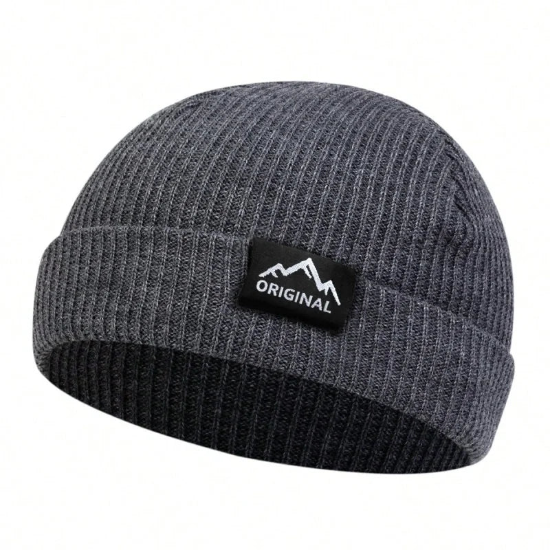 Bonnets unisexe avec étiquette de plusieurs sortes, chapeau chaud d'hiver, bonnet pour femmes et hommes.