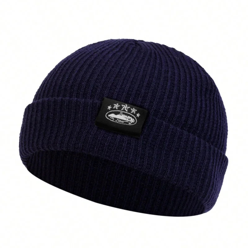 Bonnets unisexe avec étiquette de plusieurs sortes, chapeau chaud d'hiver, bonnet pour femmes et hommes.