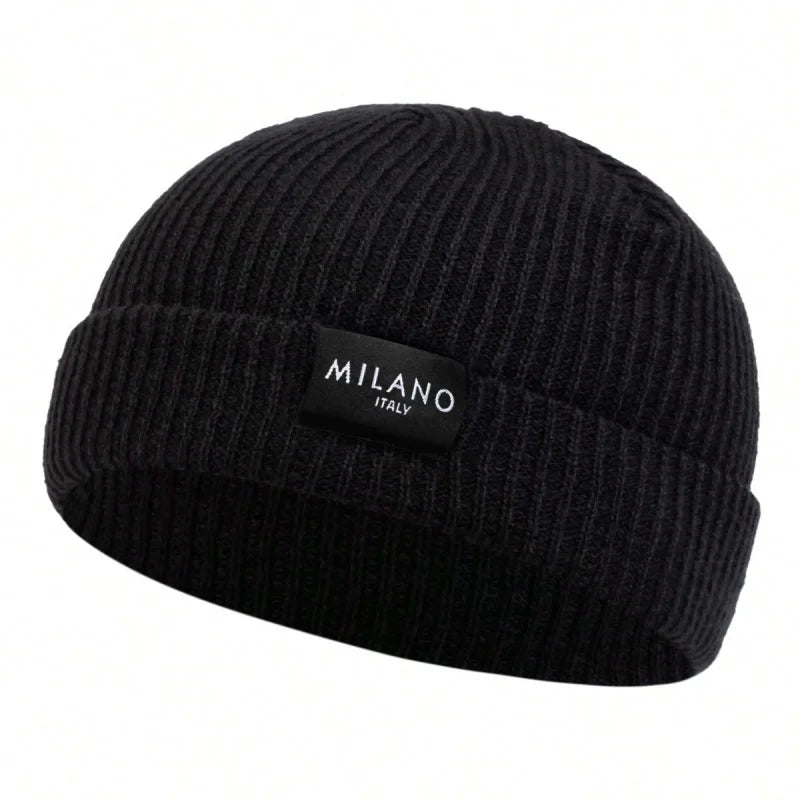 Bonnets unisexe avec étiquette de plusieurs sortes, chapeau chaud d'hiver, bonnet pour femmes et hommes.