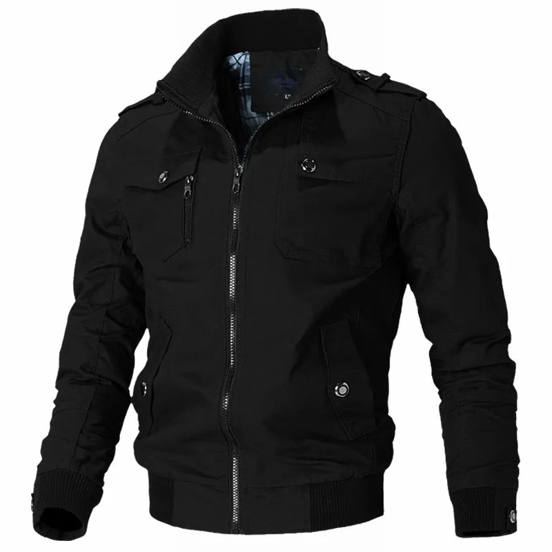 Veste décontractée pour homme, nouvelle collection printemps-automne 2025, style militaire, pour sports de plein air et moto