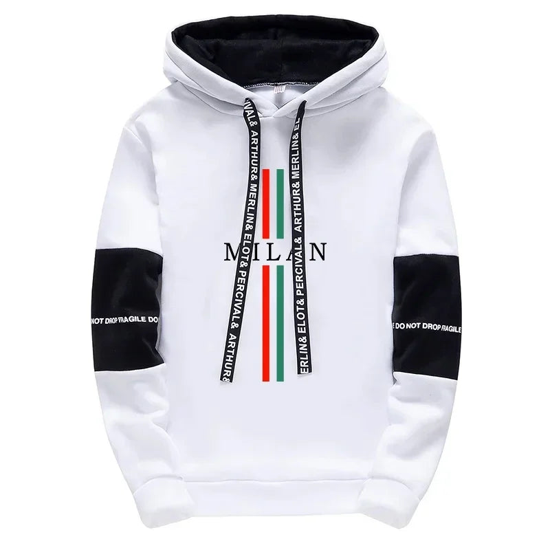 2025 nouveauté sweats à capuche mode Milano imprimé, toutes saisons, quotidien, sport, décontracté, pull Streetwear.