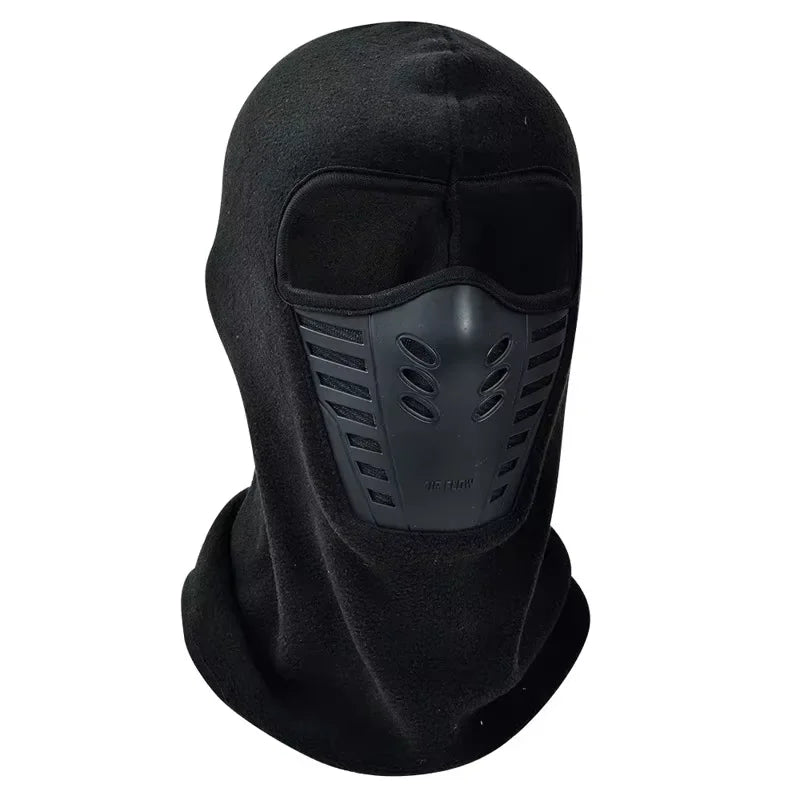 Cagoule de ski d'hiver en polaire épaisse, écharpe, protection du visage, chapeau chaud et coupe-vent, couvre-chef, masque