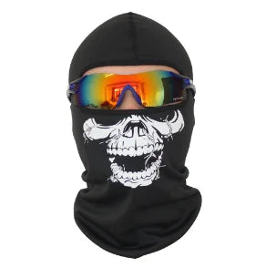 Cagoule imprimé tête de mort, masque intégral de vélo, moto d'extérieur, ski