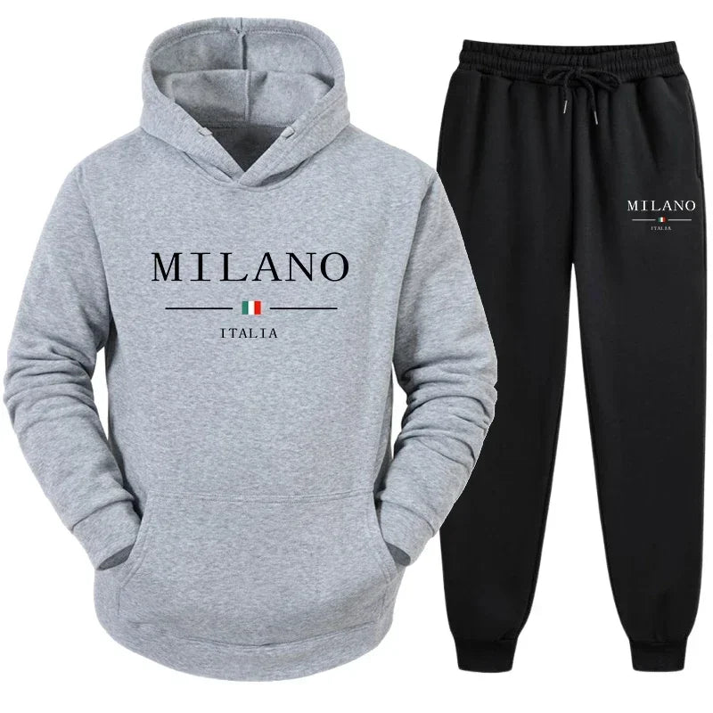 Ensemble 2025 MILANO de haute qualité de jogging et de sports de plein air à la mode et confortables, pantalons de sport, sweat-shirt