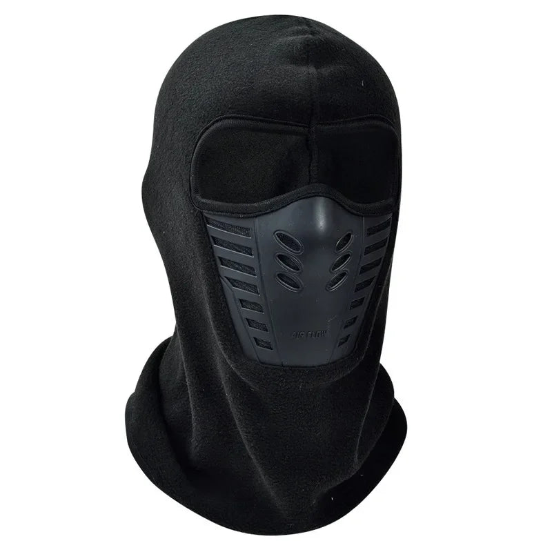 Cagoule de ski d'hiver en polaire épaisse, écharpe, protection du visage, chapeau chaud et coupe-vent, couvre-chef, masque