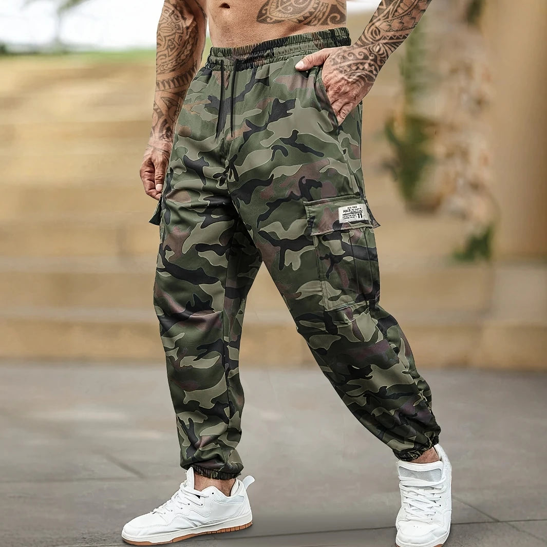 Pantalon cargo camouflage tendance d'automne pour homme