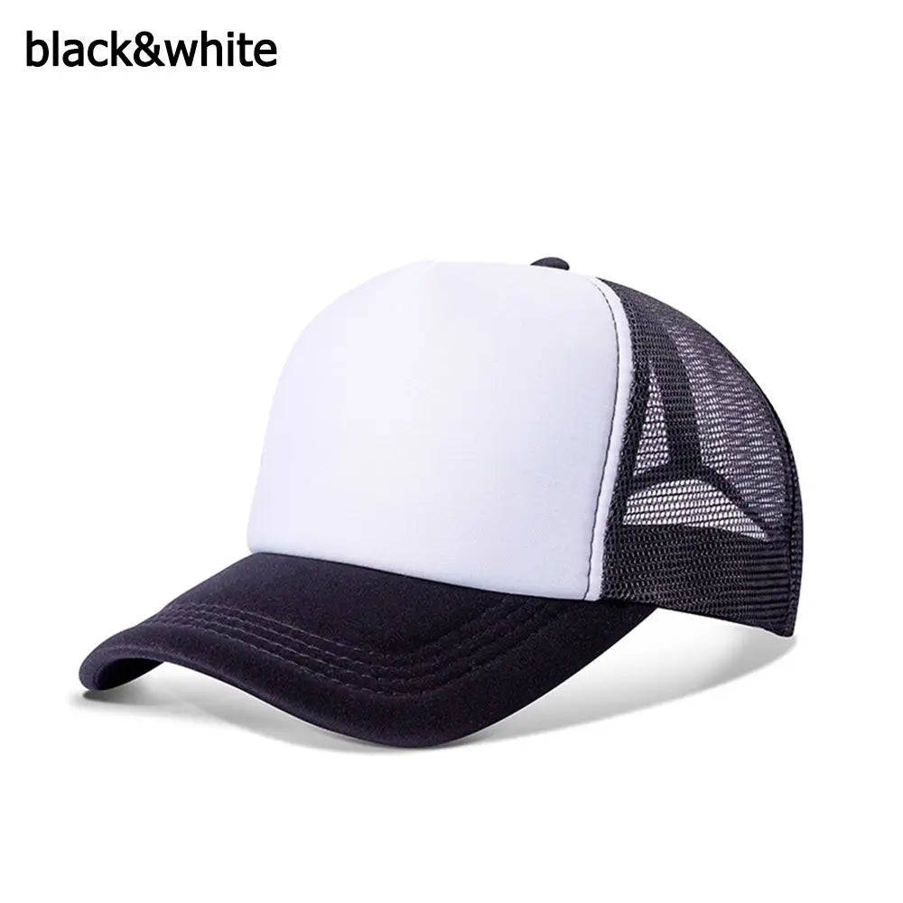 Casquette tendance, ajustable, visière plate, maille incurvée, pour homme et femme, décontractée, pour l'été