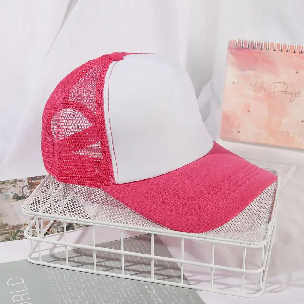 Casquette tendance, ajustable, visière plate, maille incurvée, pour homme et femme, décontractée, pour l'été