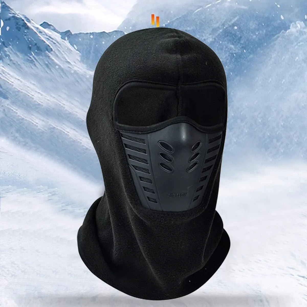 Cagoule de ski d'hiver en polaire épaisse, écharpe, protection du visage, chapeau chaud et coupe-vent, couvre-chef, masque