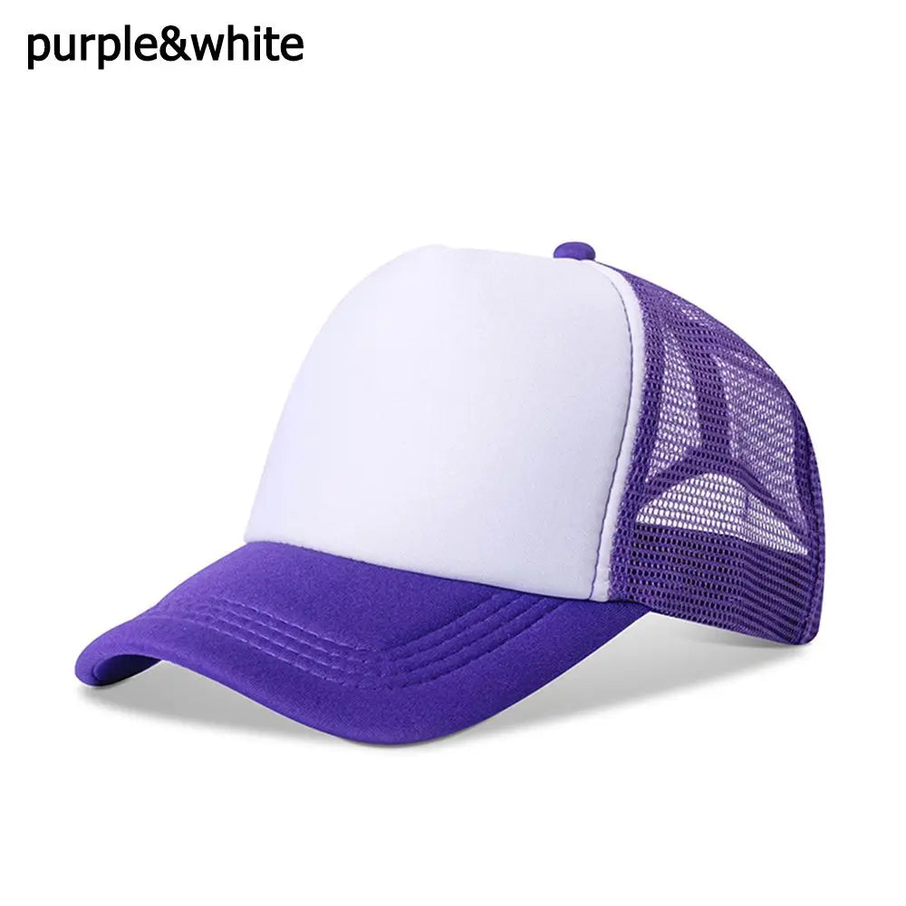 Casquette tendance, ajustable, visière plate, maille incurvée, pour homme et femme, décontractée, pour l'été