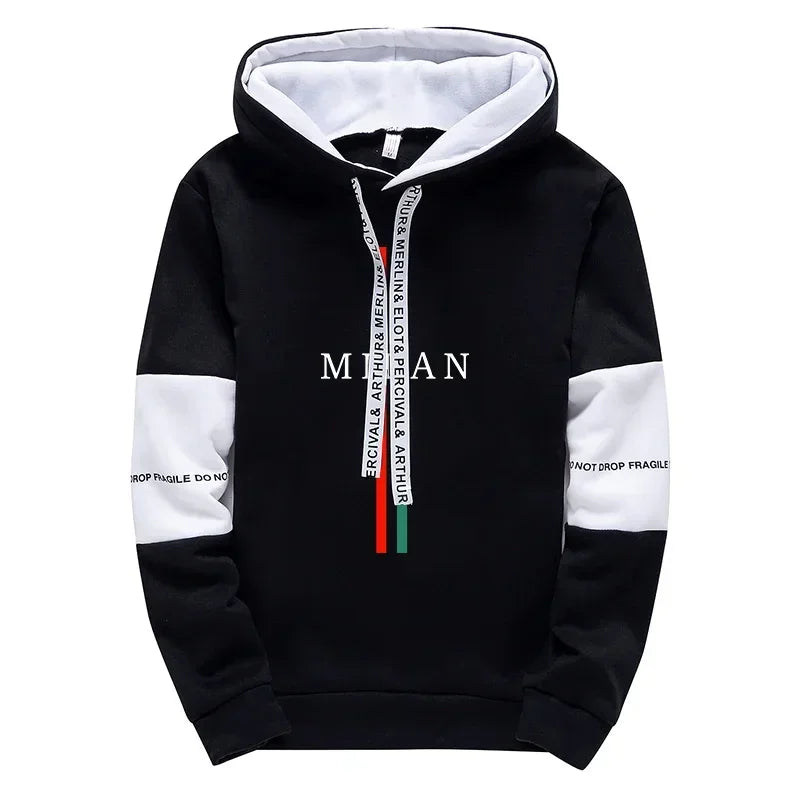 2025 nouveauté sweats à capuche mode Milano imprimé, toutes saisons, quotidien, sport, décontracté, pull Streetwear.
