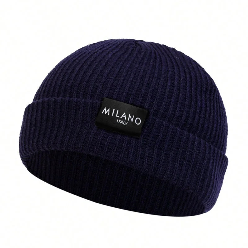 Bonnets unisexe avec étiquette de plusieurs sortes, chapeau chaud d'hiver, bonnet pour femmes et hommes.