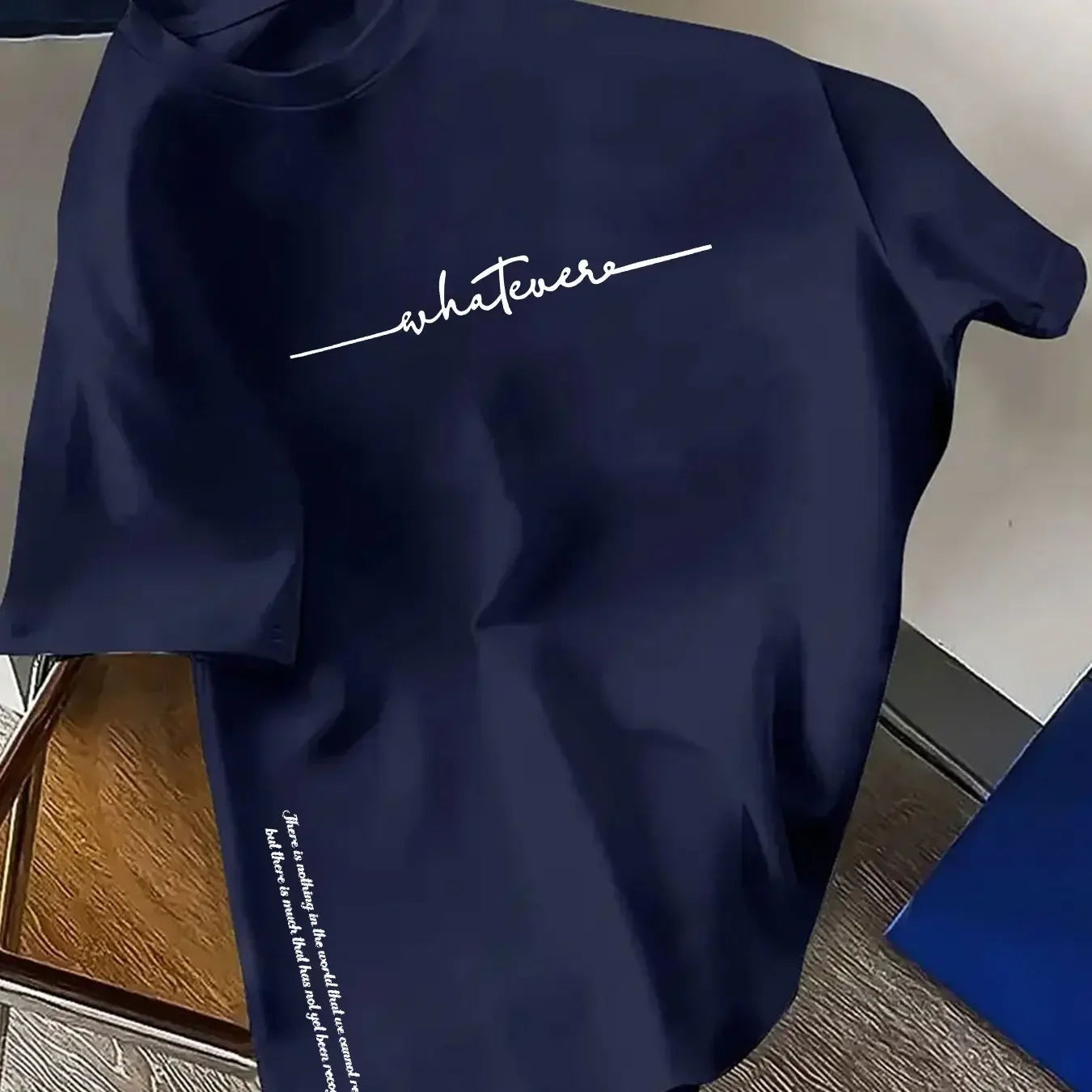 T-shirt d'été streetwear minimaliste, 100 % pur coton, à la mode et respirant.