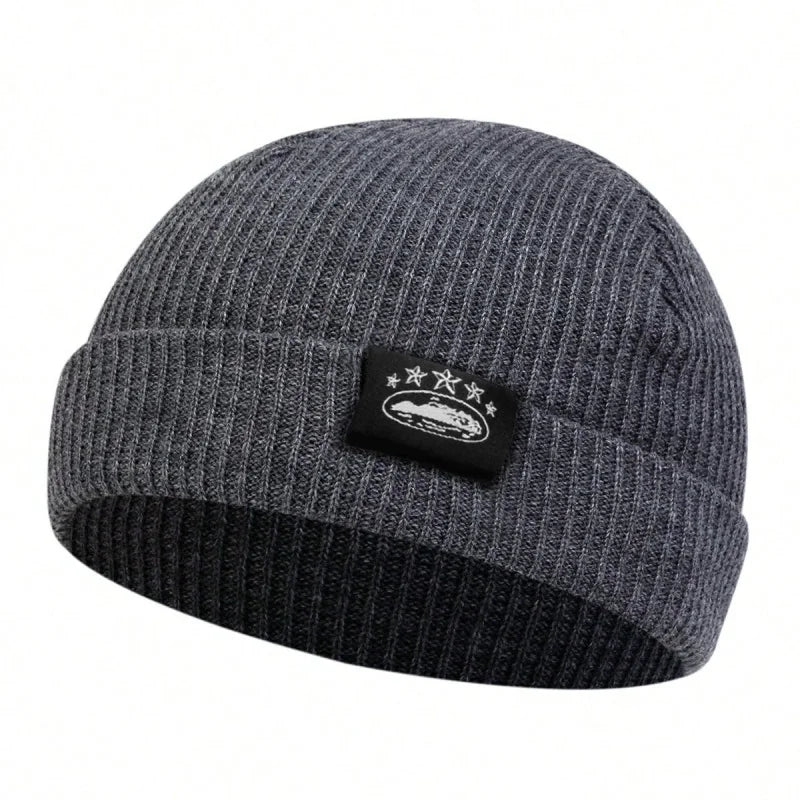 Bonnets unisexe avec étiquette de plusieurs sortes, chapeau chaud d'hiver, bonnet pour femmes et hommes.