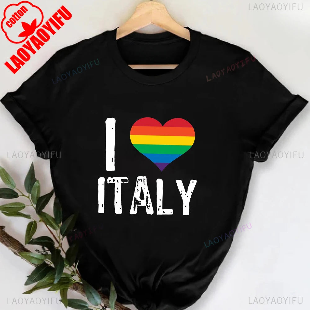 T-shirt col rond imprimé lettres Milano Italie, décontracté, manches courtes, pour femme, printemps-été
