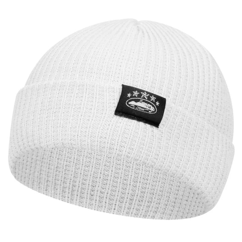 Bonnets unisexe avec étiquette de plusieurs sortes, chapeau chaud d'hiver, bonnet pour femmes et hommes.