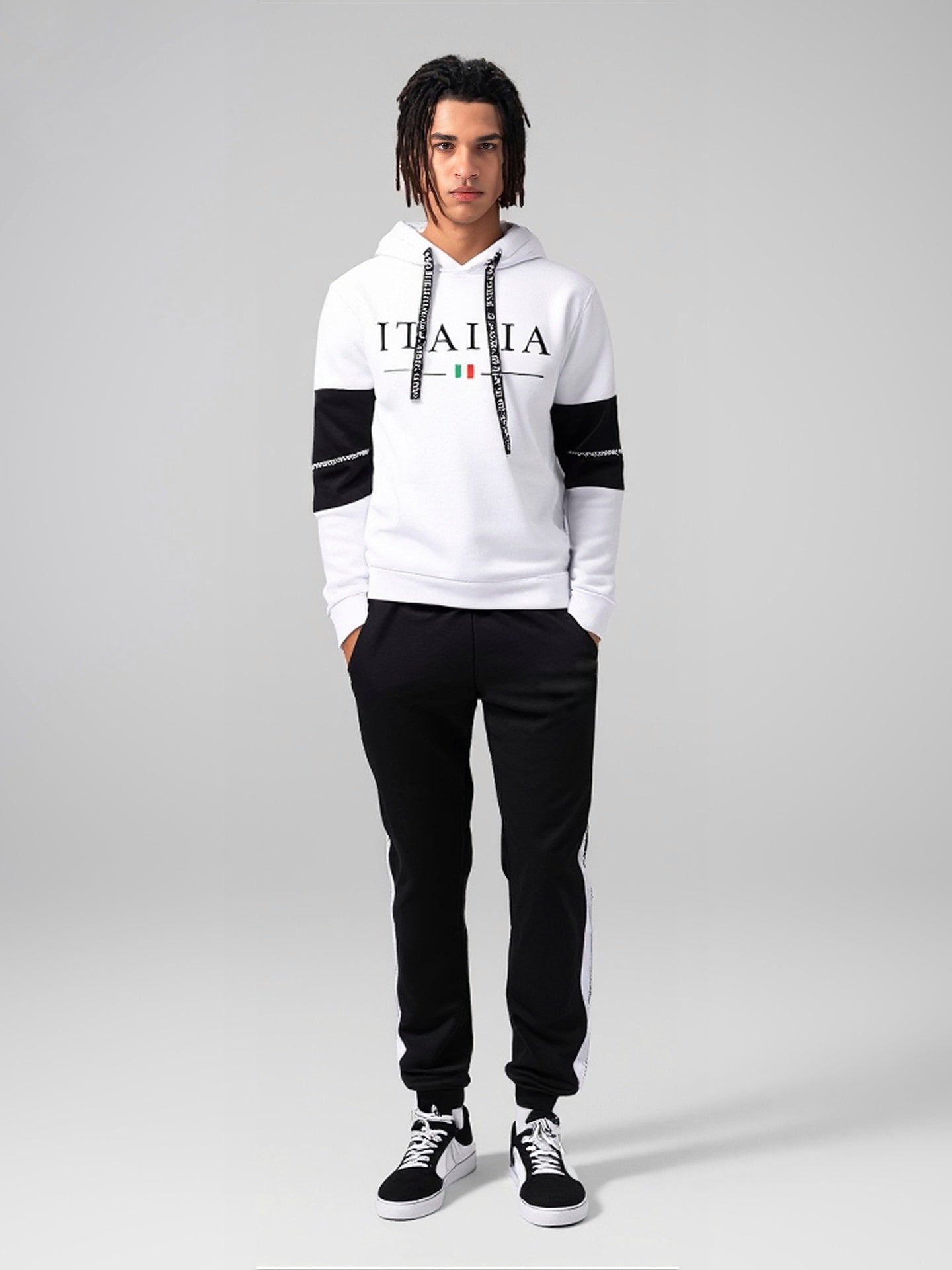 Automne hiver survêtement à capuche décontracté simple sweats et quotidien pantalon de survêtement confort en plein air Jogging haute qualité