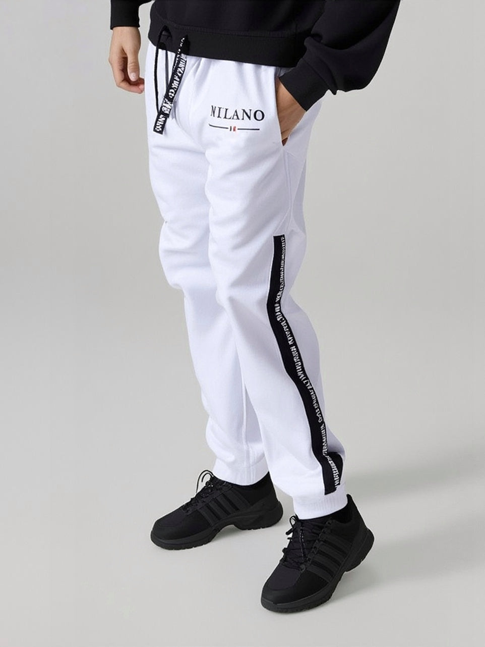 Survêtement imprimer Milano une pièce pantalons de survêtement décontracté, haute qualité automne hiver.