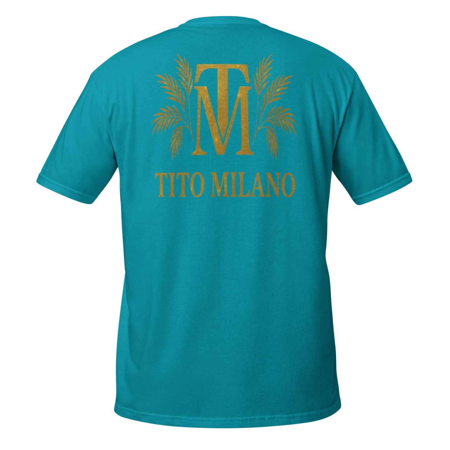 T-shirt Unisexe Premium Brodé à l’Avant TM & Impression DTG à l’Arrière – Tito Milano