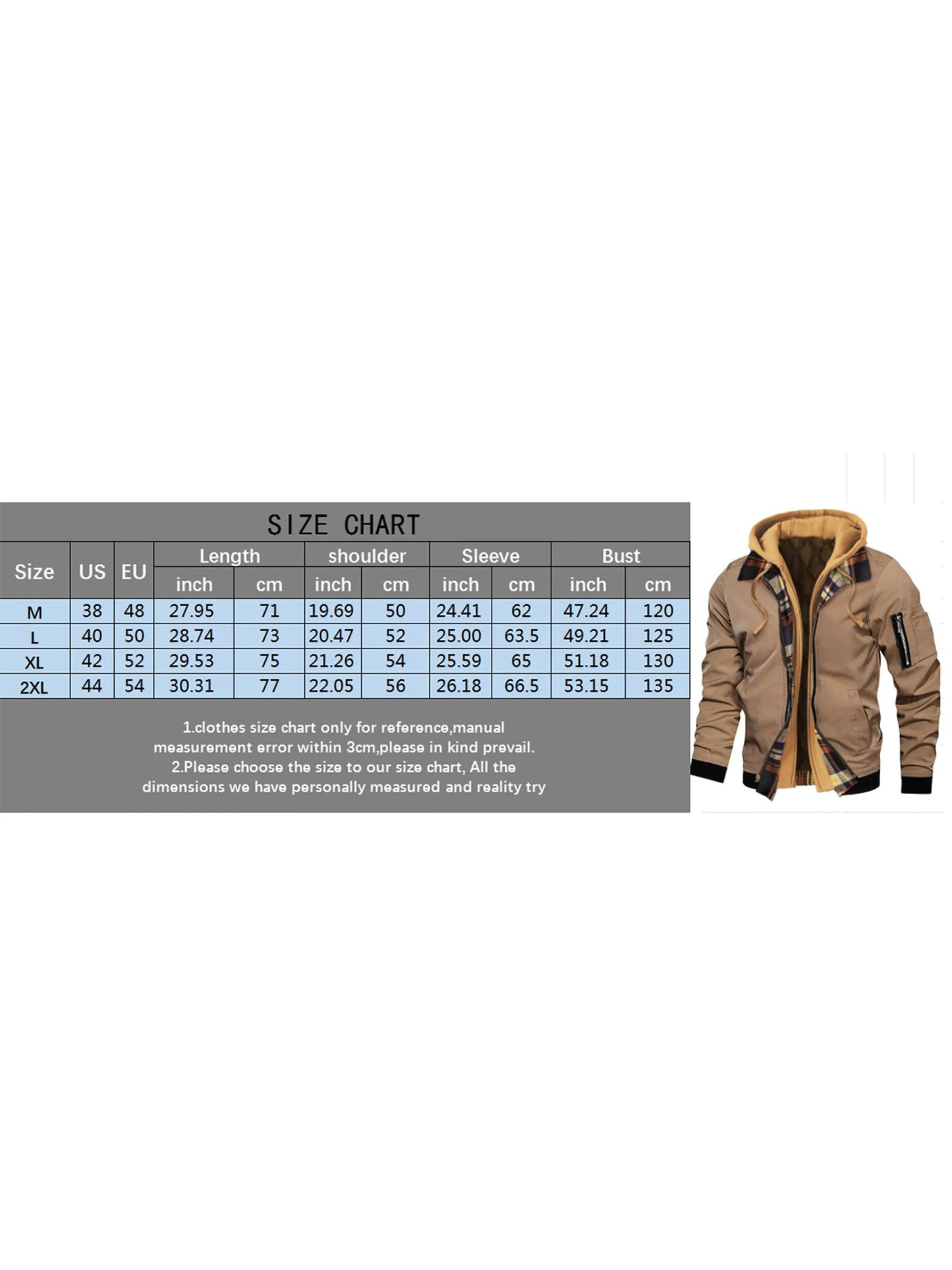 Veste d'hiver à capuche pour homme, décontractée, design en deux pièces, fermeture éclair, manches longues, manteaux chauds