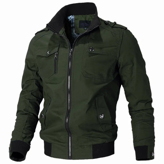 Veste décontractée pour homme, nouvelle collection printemps-automne 2025, style militaire, pour sports de plein air et moto