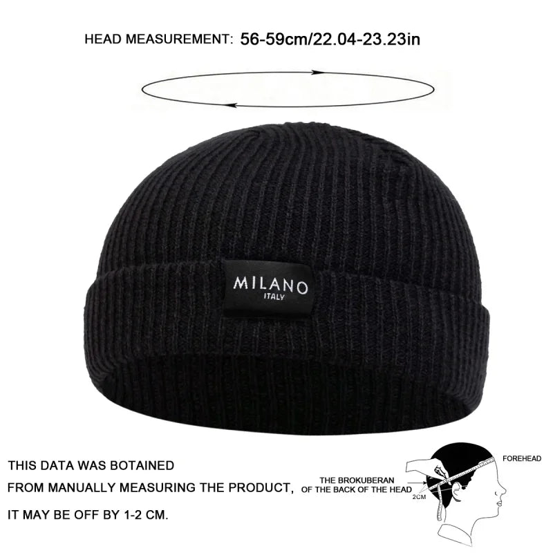 Berretti unisex con etichetta di vario tipo, caldo cappello invernale, berretto per donna e uomo.