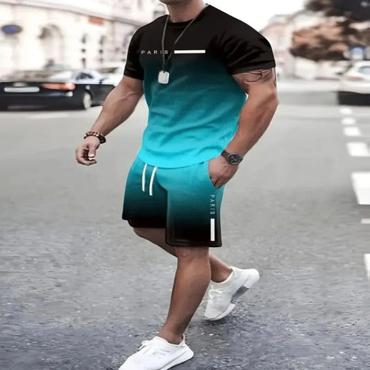 Haut à manches courtes et col rond pour homme, imprimé lettres simples, style Harajuku, vêtements décontractés pour hommes, été 2025