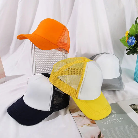 Casquette tendance, ajustable, visière plate, maille incurvée, pour homme et femme, décontractée, pour l'été