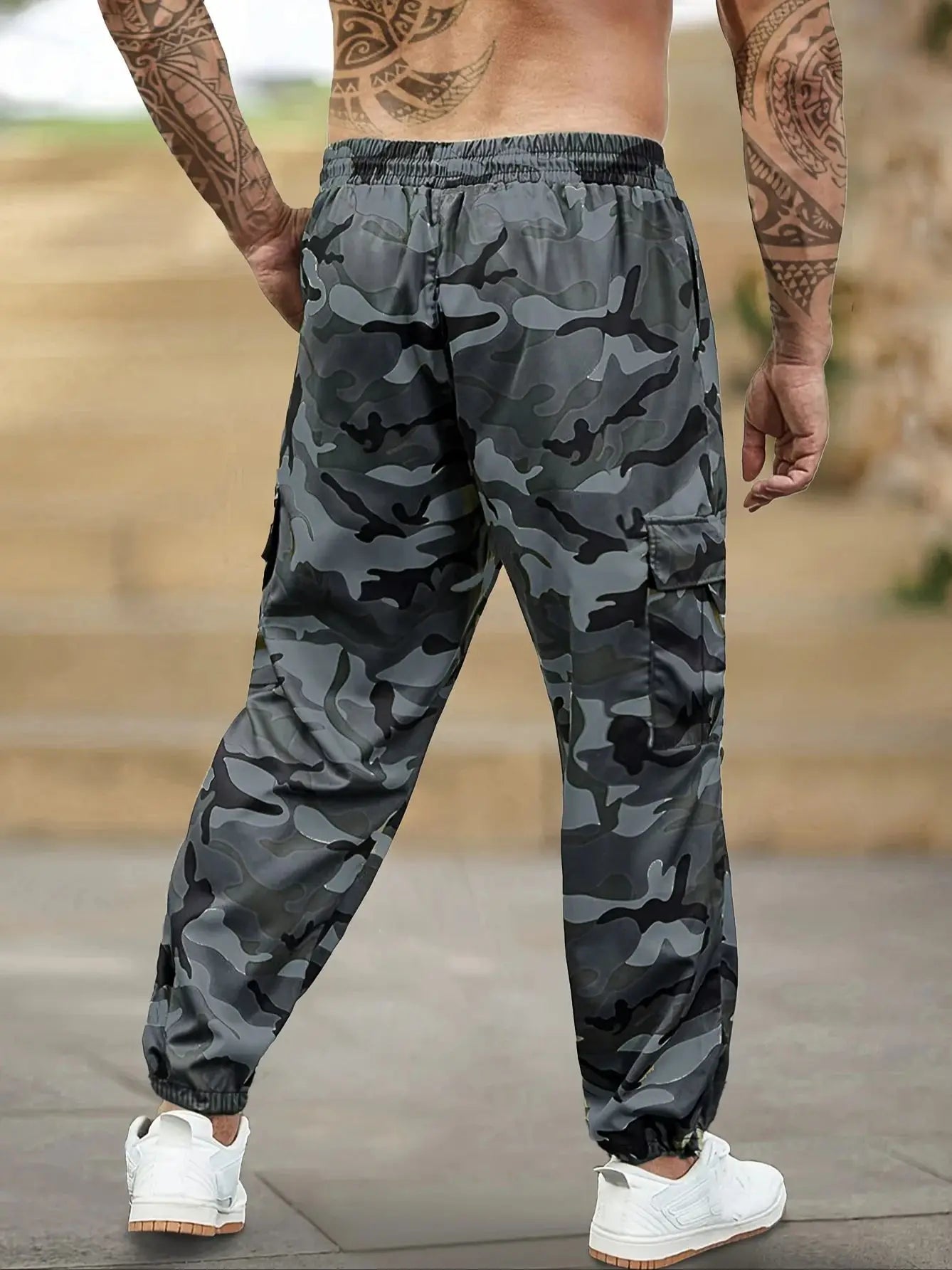 Pantalon cargo camouflage tendance d'automne pour homme