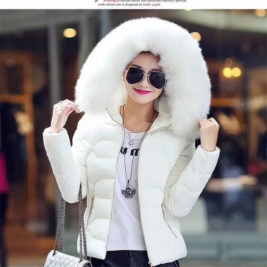 Fausse fourrure pour femme, doudoune courte, automne-hiver, parka à capuche, chaude, nouveauté 2025