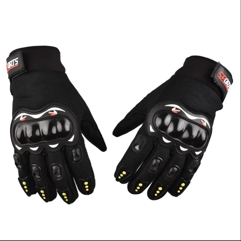 Motorcycle Gloves Full Finger Protection Outdoor Sports Breathable Gloves for Racing Cycling Riding Fitness