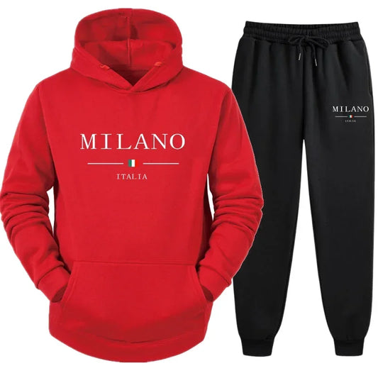 Ensemble 2025 MILANO de haute qualité de jogging et de sports de plein air à la mode et confortables, pantalons de sport, sweat-shirt