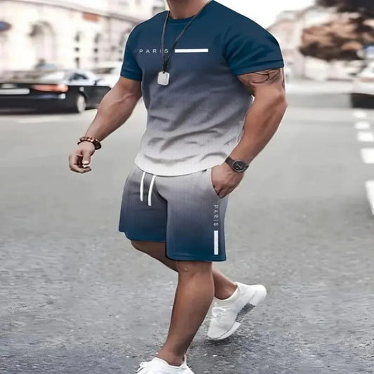 Haut à manches courtes et col rond pour homme, imprimé lettres simples, style Harajuku, vêtements décontractés pour hommes, été 2025