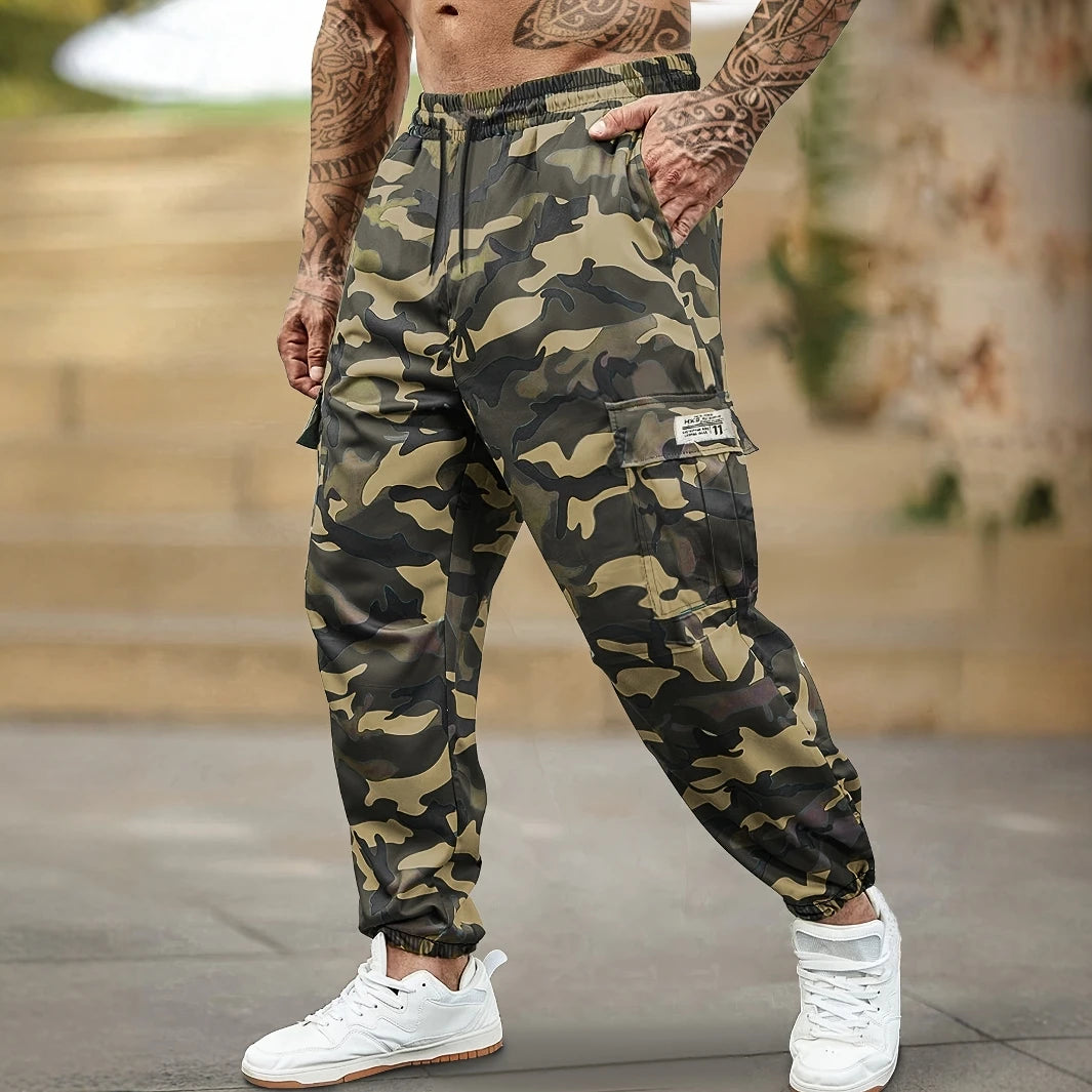 Pantalon cargo camouflage tendance d'automne pour homme