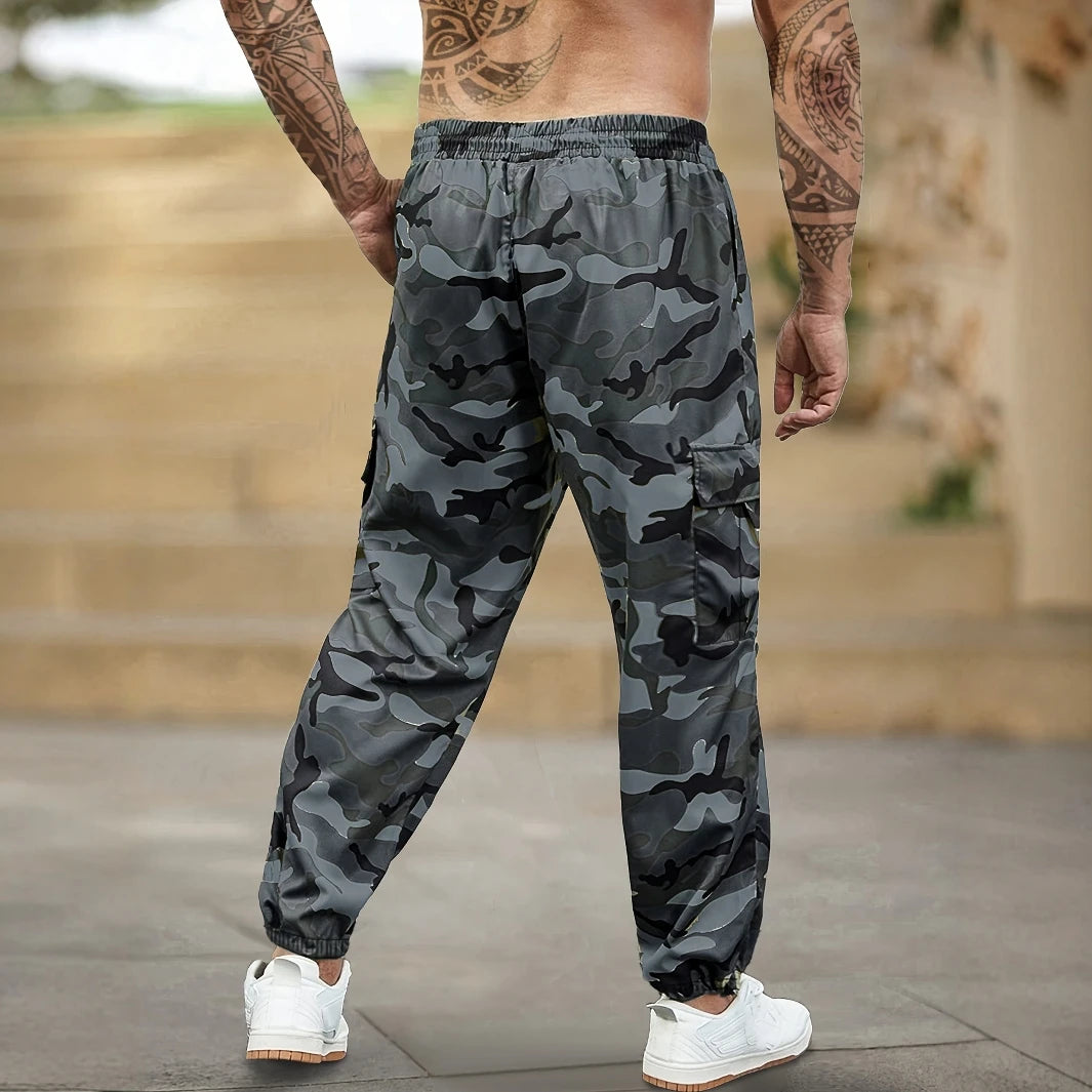 Pantalon cargo camouflage tendance d'automne pour homme