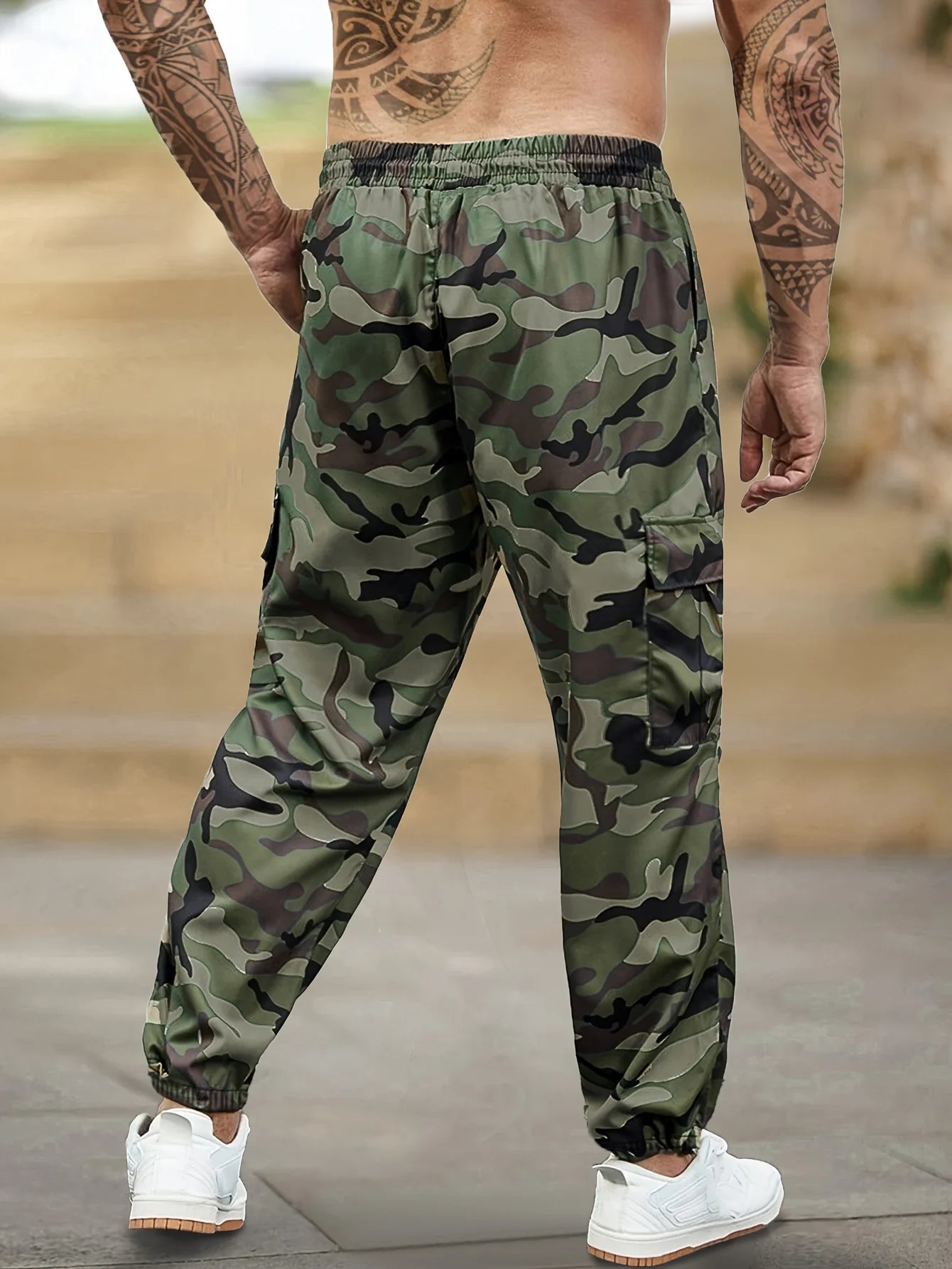Pantalon cargo camouflage tendance d'automne pour homme