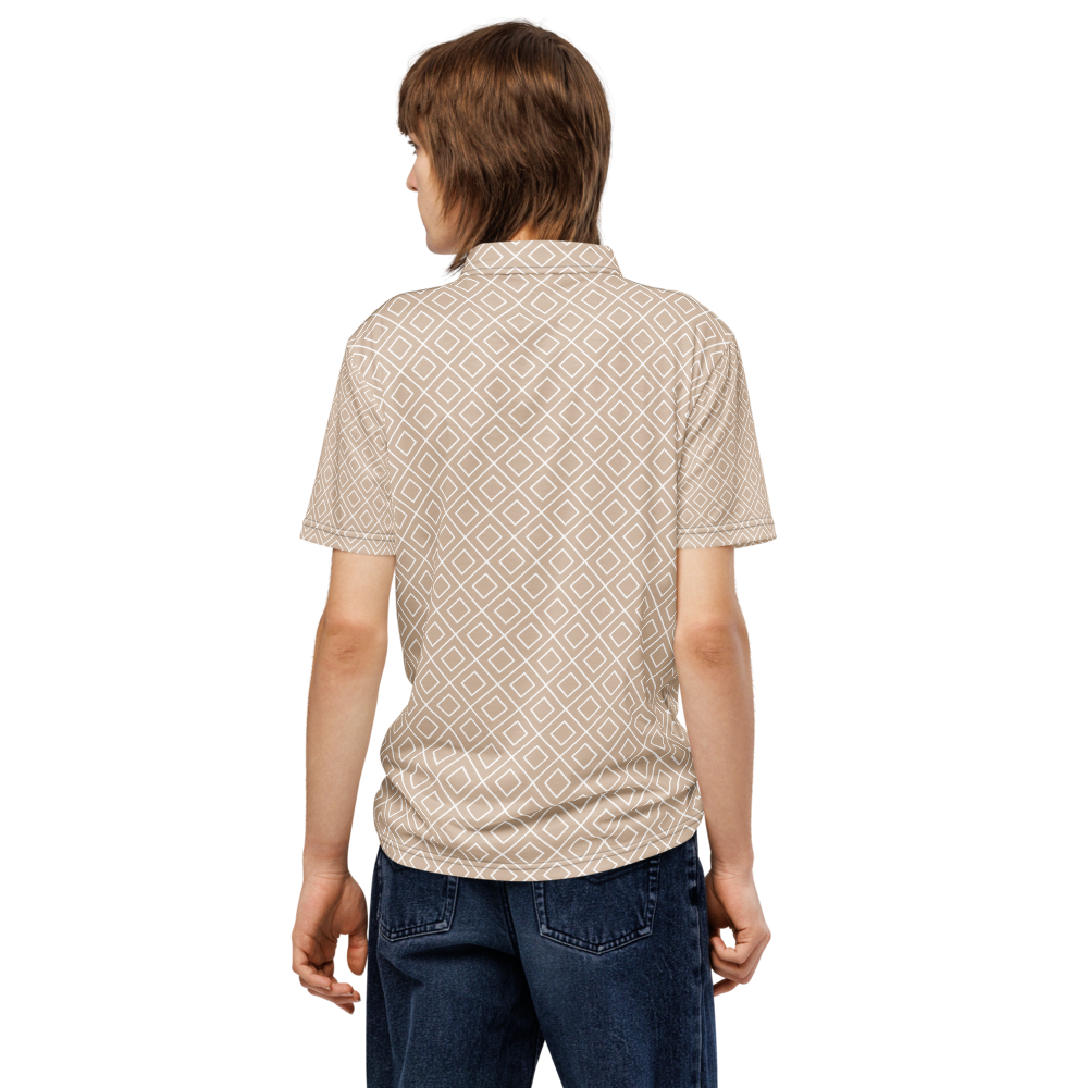 Polo cintré homme beige tiles