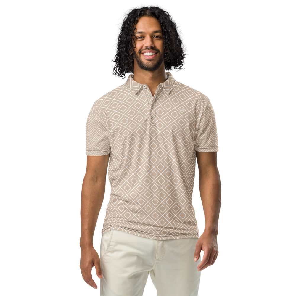 Polo cintré homme beige tiles
