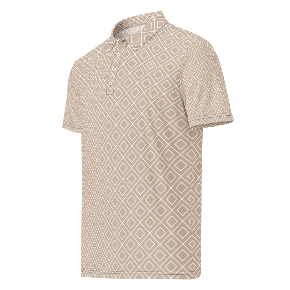 Polo cintré homme beige tiles