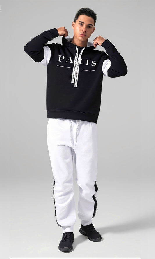 Sweats à capuche et sweat-shirts pour hommes, pantalons de survêtement polyvalents, mode, vêtements de sport de haute qualité, automne-hiver, tenue confortable au quotidien, Paris