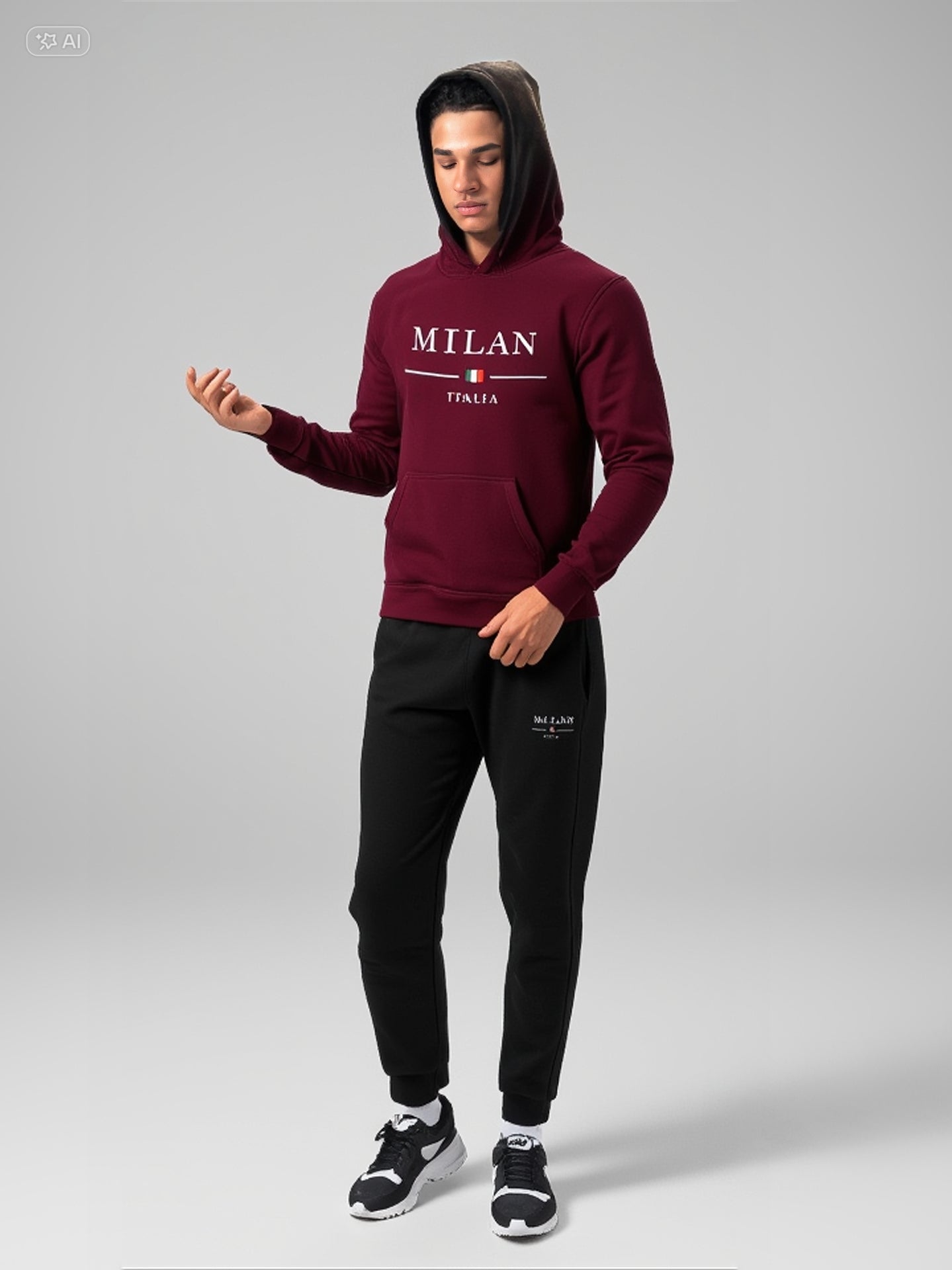 Survêtement d'extérieur chaud, vêtements de sport à capuche et pantalons de survêtement confortables au quotidien, tenues de sport à la mode.
