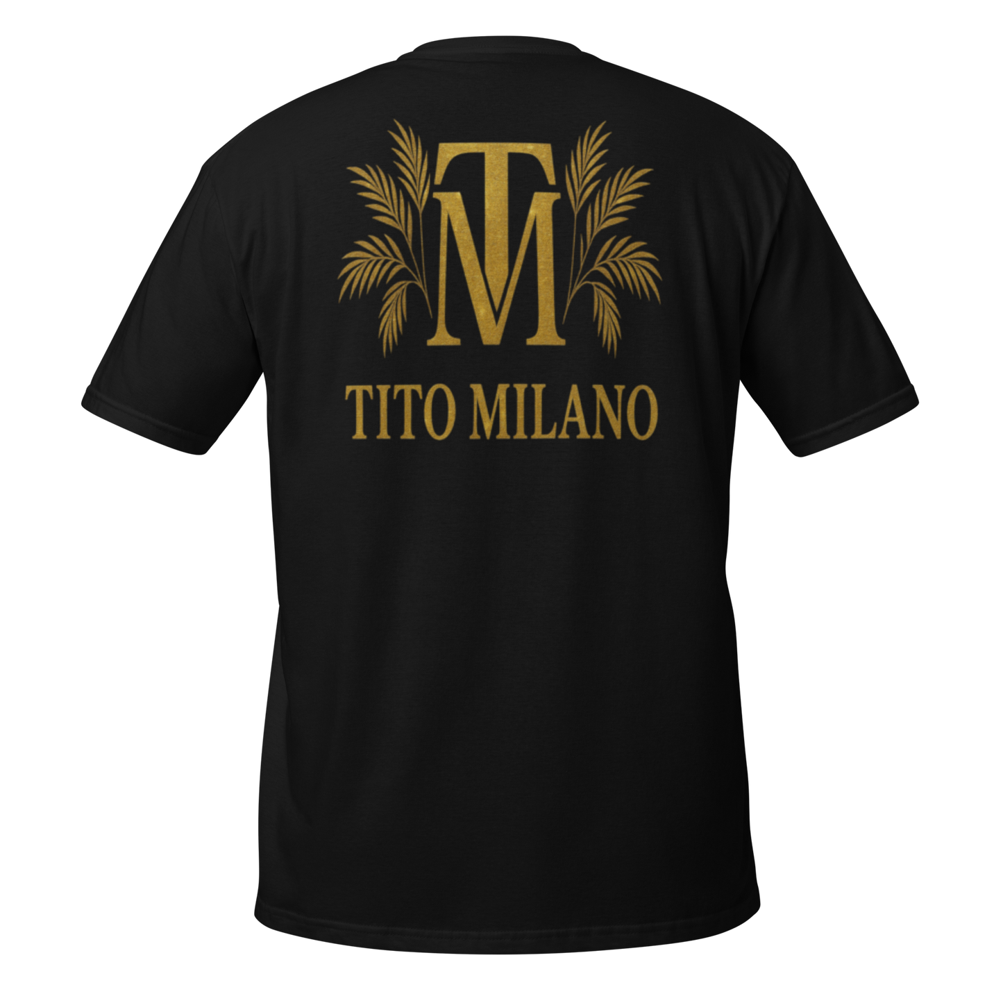 T-shirt Unisexe Premium Brodé à l’Avant TM & Impression DTG à l’Arrière – Tito Milano