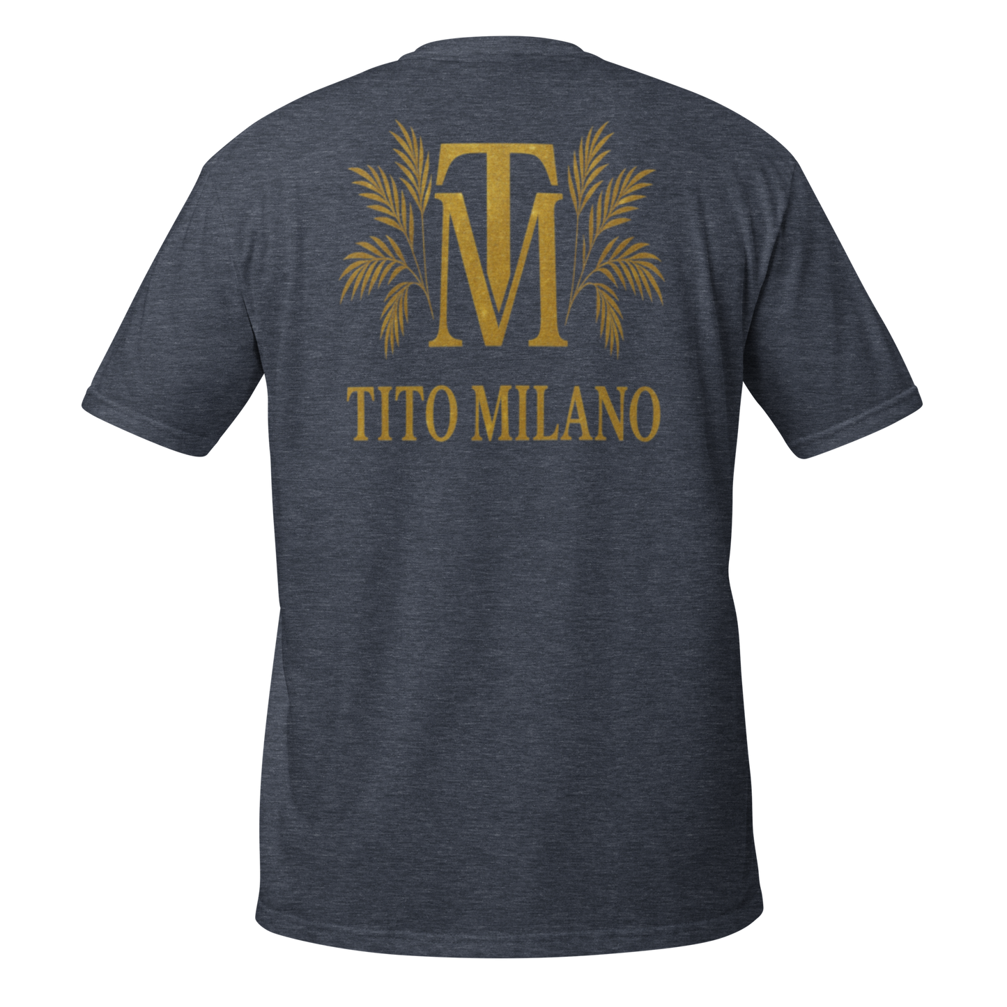 T-shirt Unisexe Premium Brodé à l’Avant TM & Impression DTG à l’Arrière – Tito Milano
