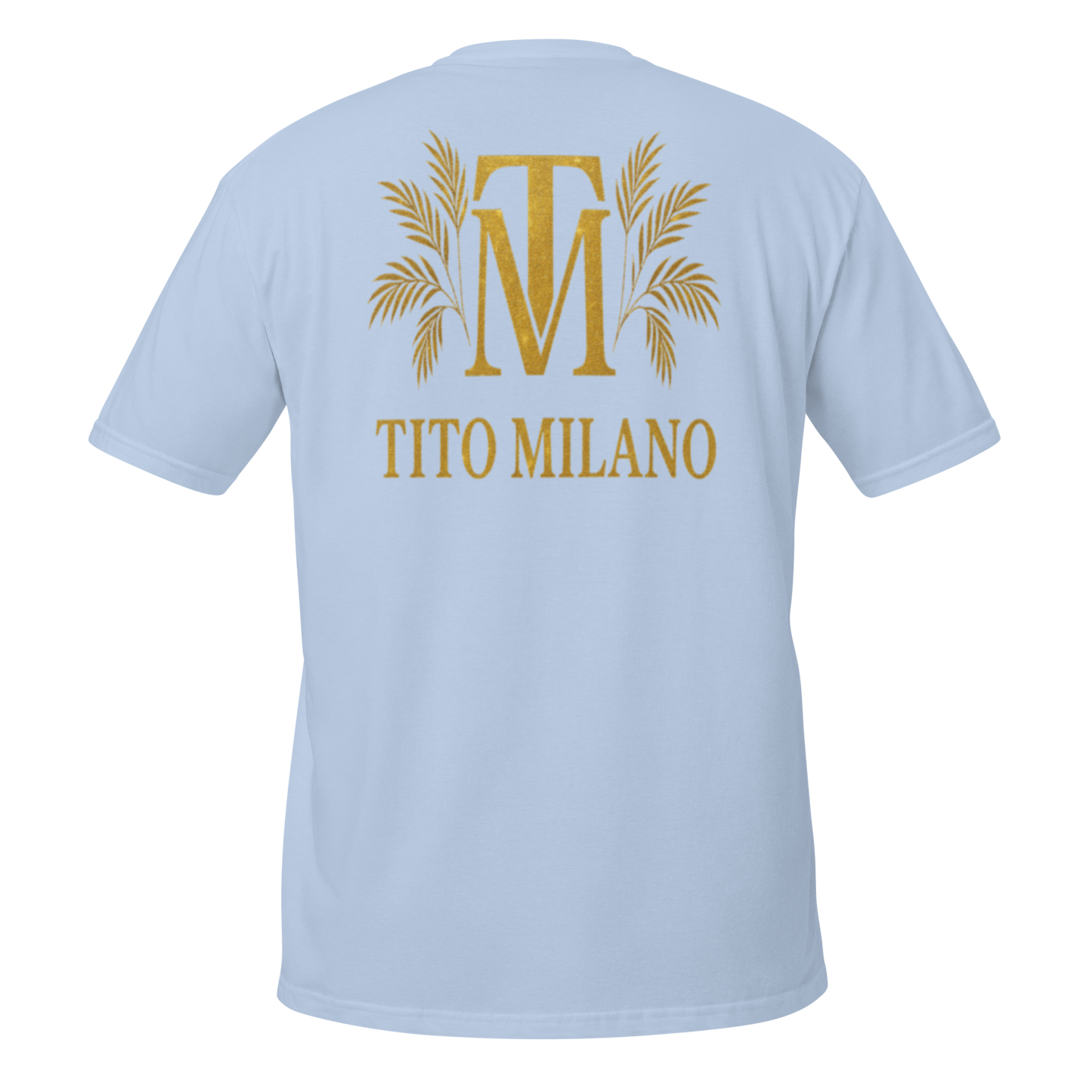T-shirt Unisexe Premium Brodé à l’Avant TM & Impression DTG à l’Arrière – Tito Milano