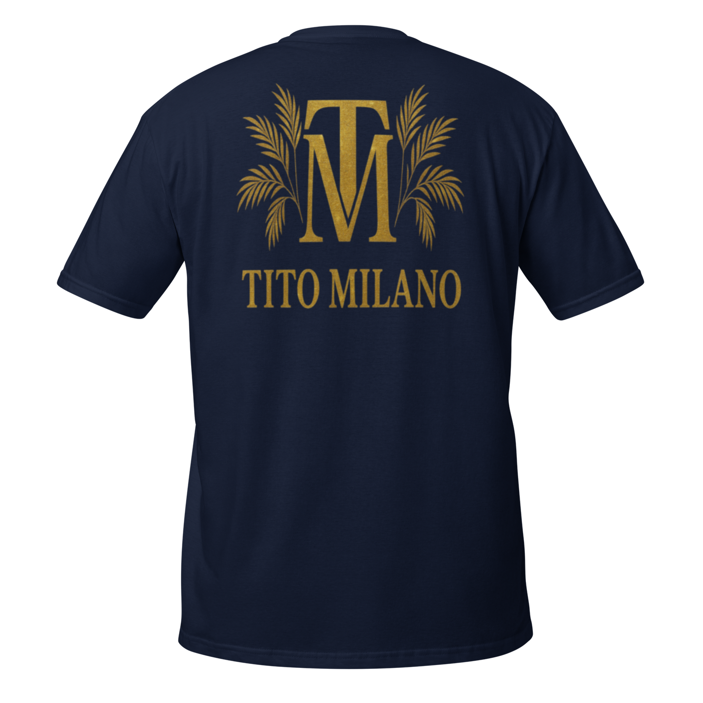 T-shirt Unisexe Premium Brodé à l’Avant TM & Impression DTG à l’Arrière – Tito Milano
