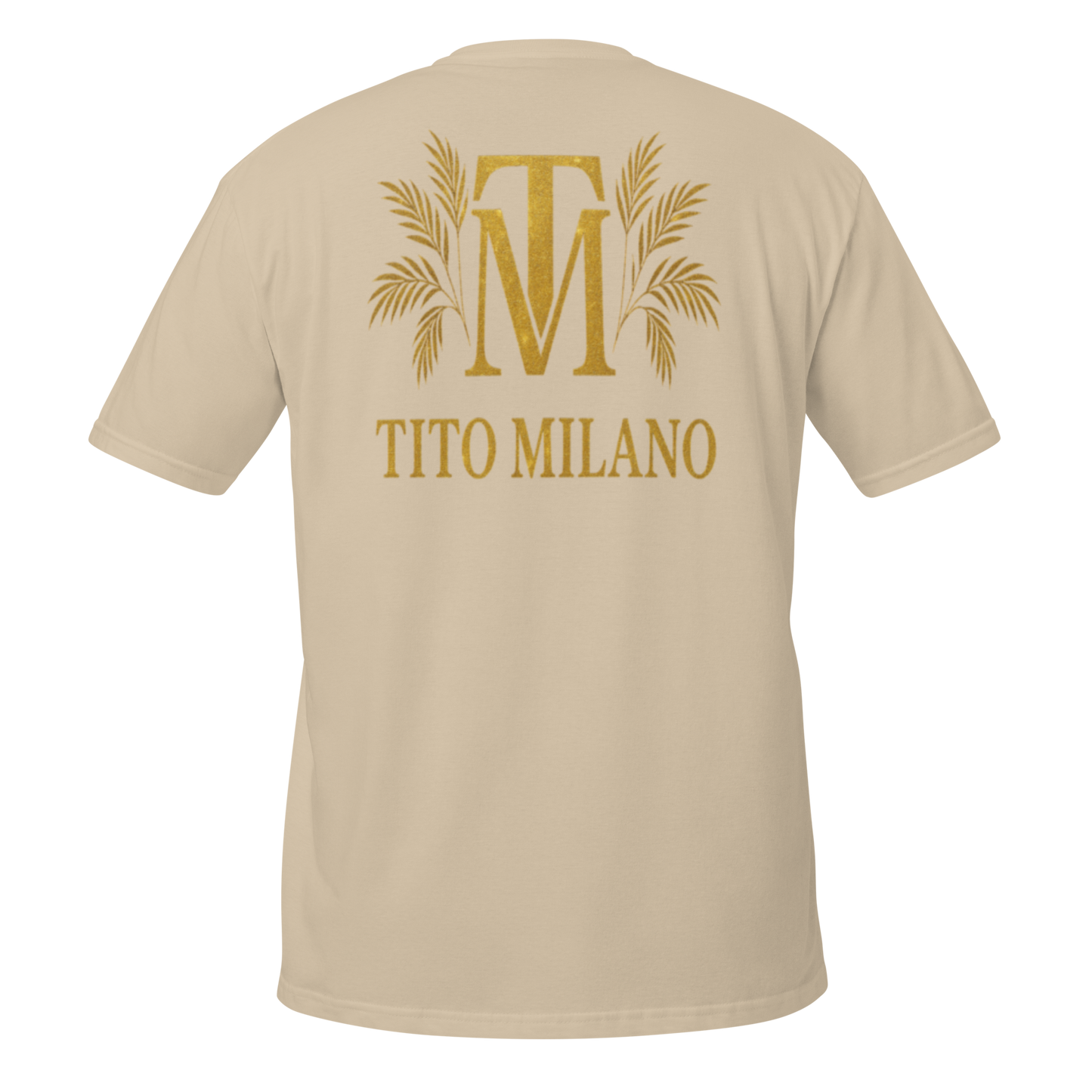 T-shirt Unisexe Premium Brodé à l’Avant TM & Impression DTG à l’Arrière – Tito Milano